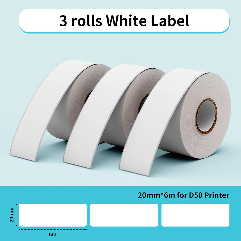 

Самоклеющаяся бумага Zodzi D50 20мм белая
