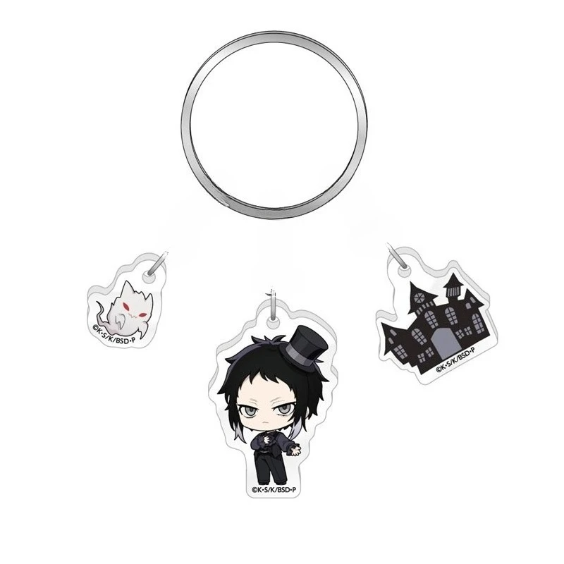 Фото Брелок Bungo Stray Dogs: Женский брелок «Дом призраков», Мужской брелок «Фёдор Д», Акриловый брелок «Николай Г», Подвеска «Накадзима Ацуши» №5