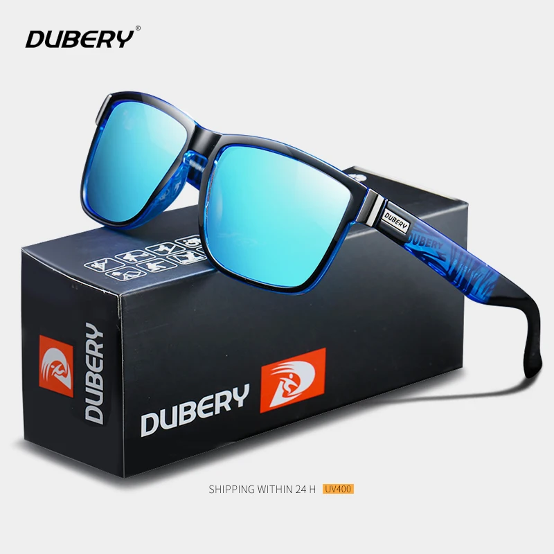 

DUBERY Polarized Sunglasses Men Women Sports Square Driver Sun Glasses for Male Luxury Brand Design Shades Gafas de sol uv400