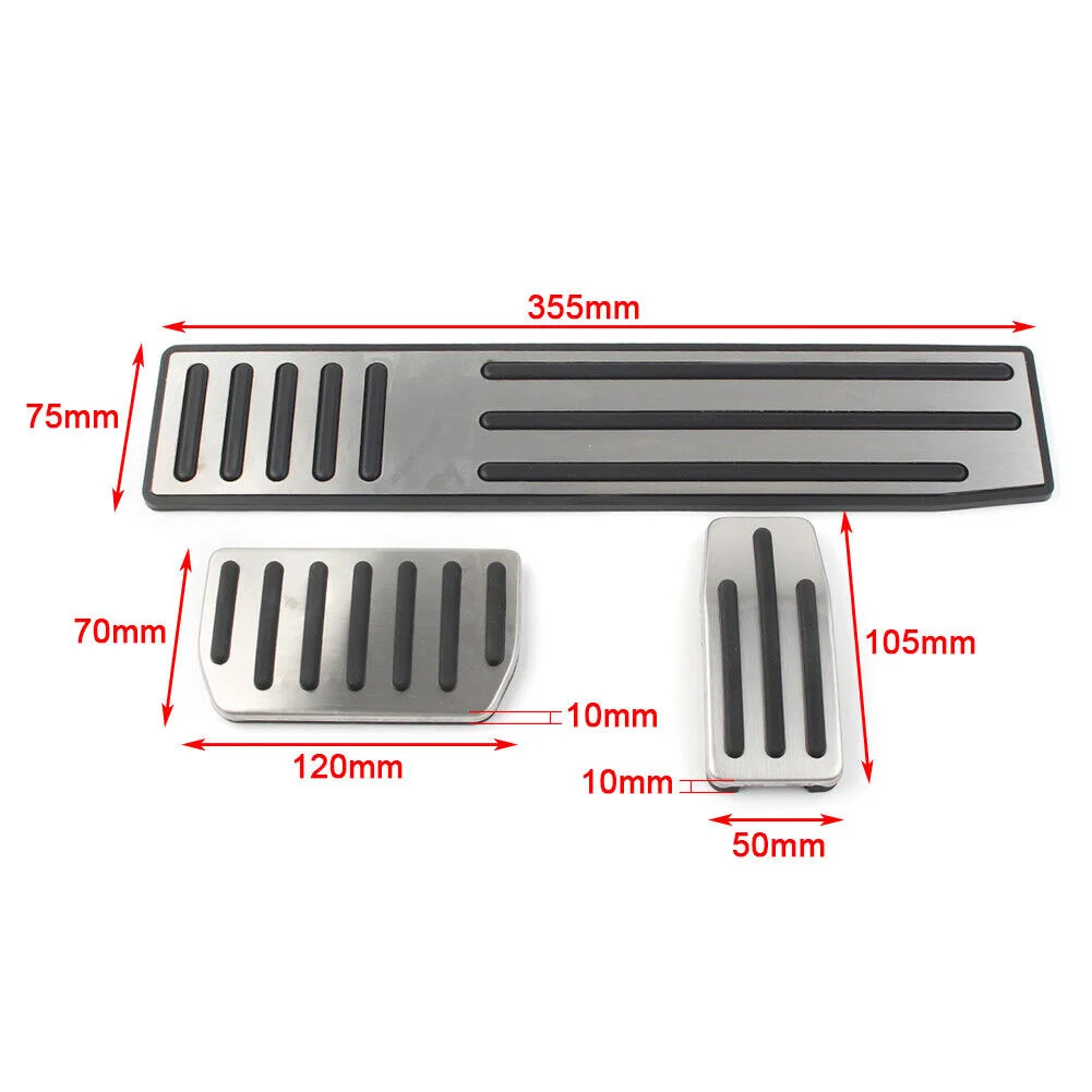 

For Tesla X 2016-2018 Pedals For The Brake Non-slip Pad Accessories Interior Accessories Non-slip Pad Aluminum Alloy