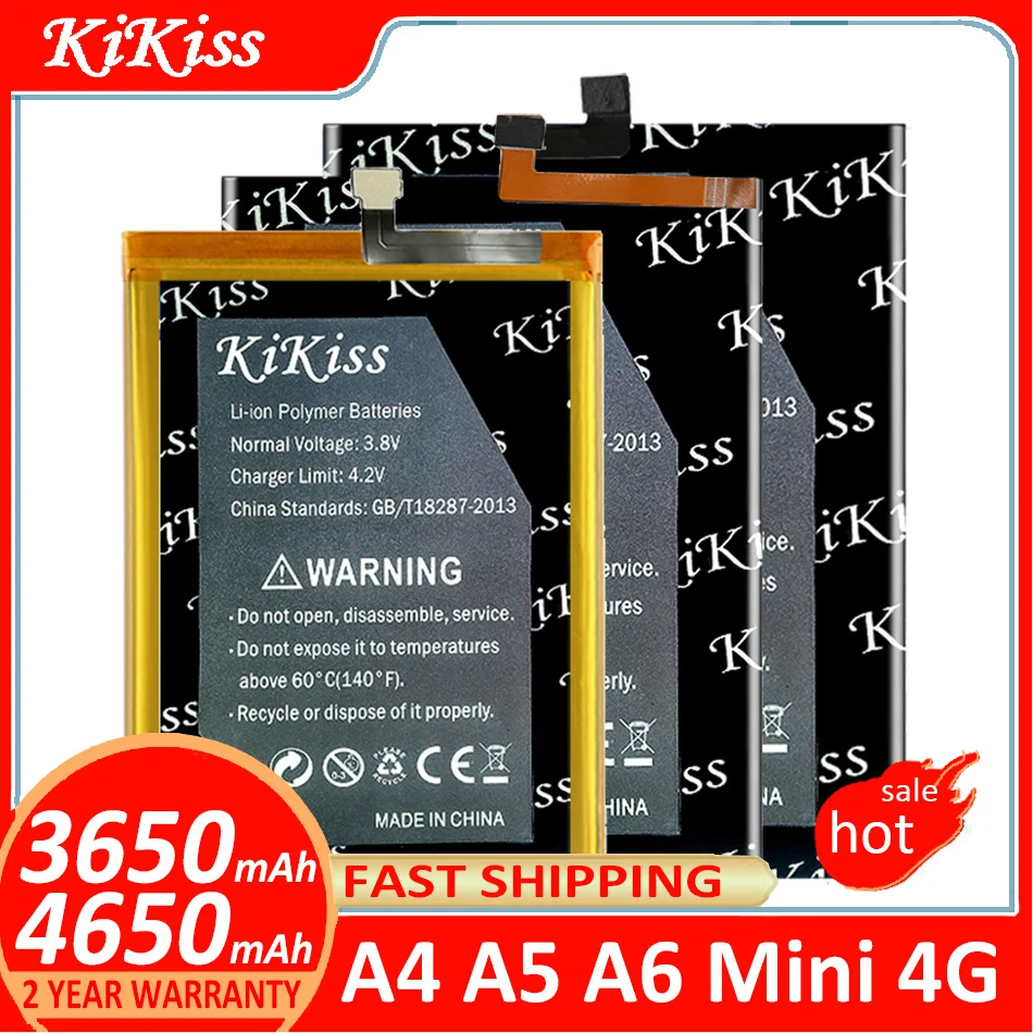 

Аккумулятор KiKiss для Elephone A4, A5, A6 Mini, A6Mini, 4G батарея + трек №