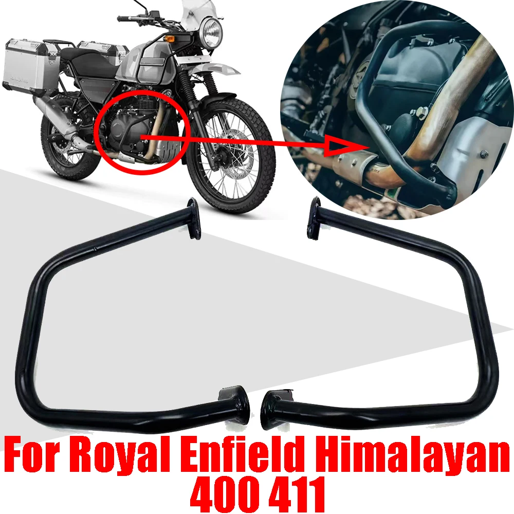 For Royal Enfield Himalayan 400 411 Motorcycle Accessories Bumper Engine Guards Crash Bar Stunt Cage Protector Frame Protection