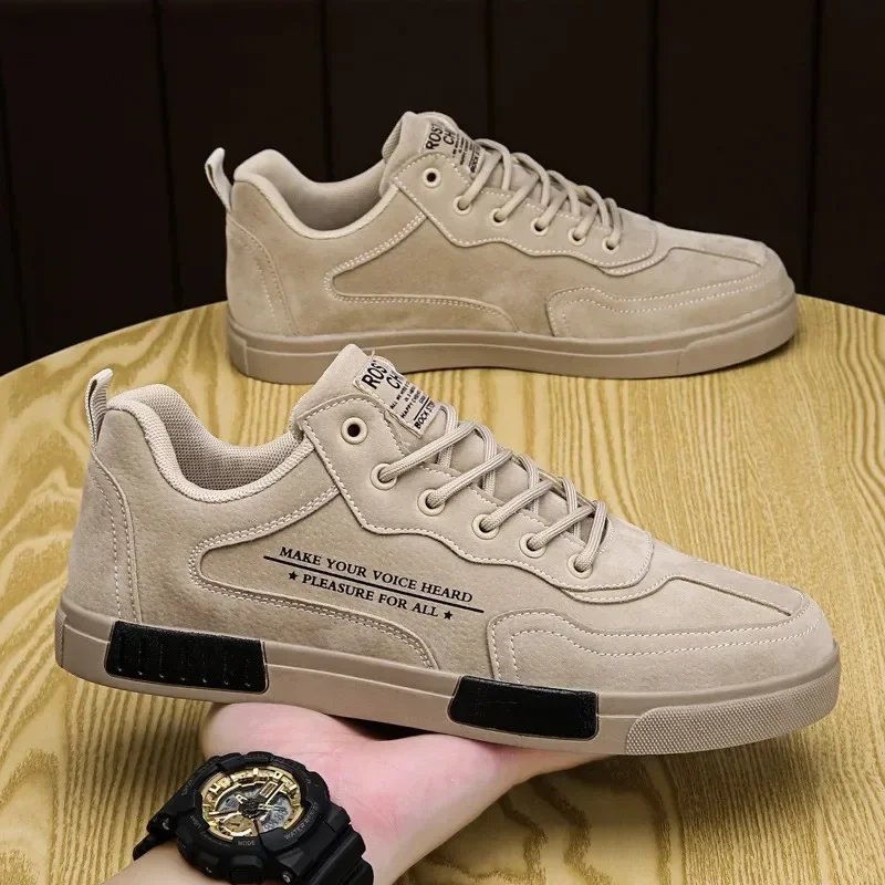 

Man's Fashion Outdoor Walking Shoes New Sneakers Non-Slip Tennis Men's Shoes Casual Skateboard Shoes 2024 Man Lace Up Flat Boots