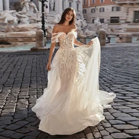 classic wedding dress beading off the shoulder exquisite appliques a line v neck princess glitter vestido de novia women