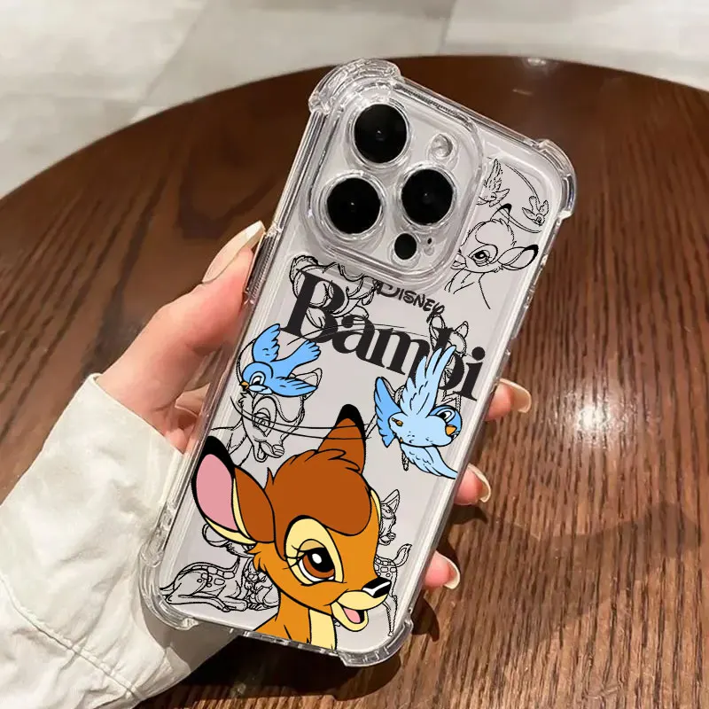 Фото Прозрачный чехол для телефона с рисунком BambiS ThumperS Anti Fall для Xiaomi Redmi Note 15 14 13 12 11 10 9 8 Pro Plus 4G 5G №4