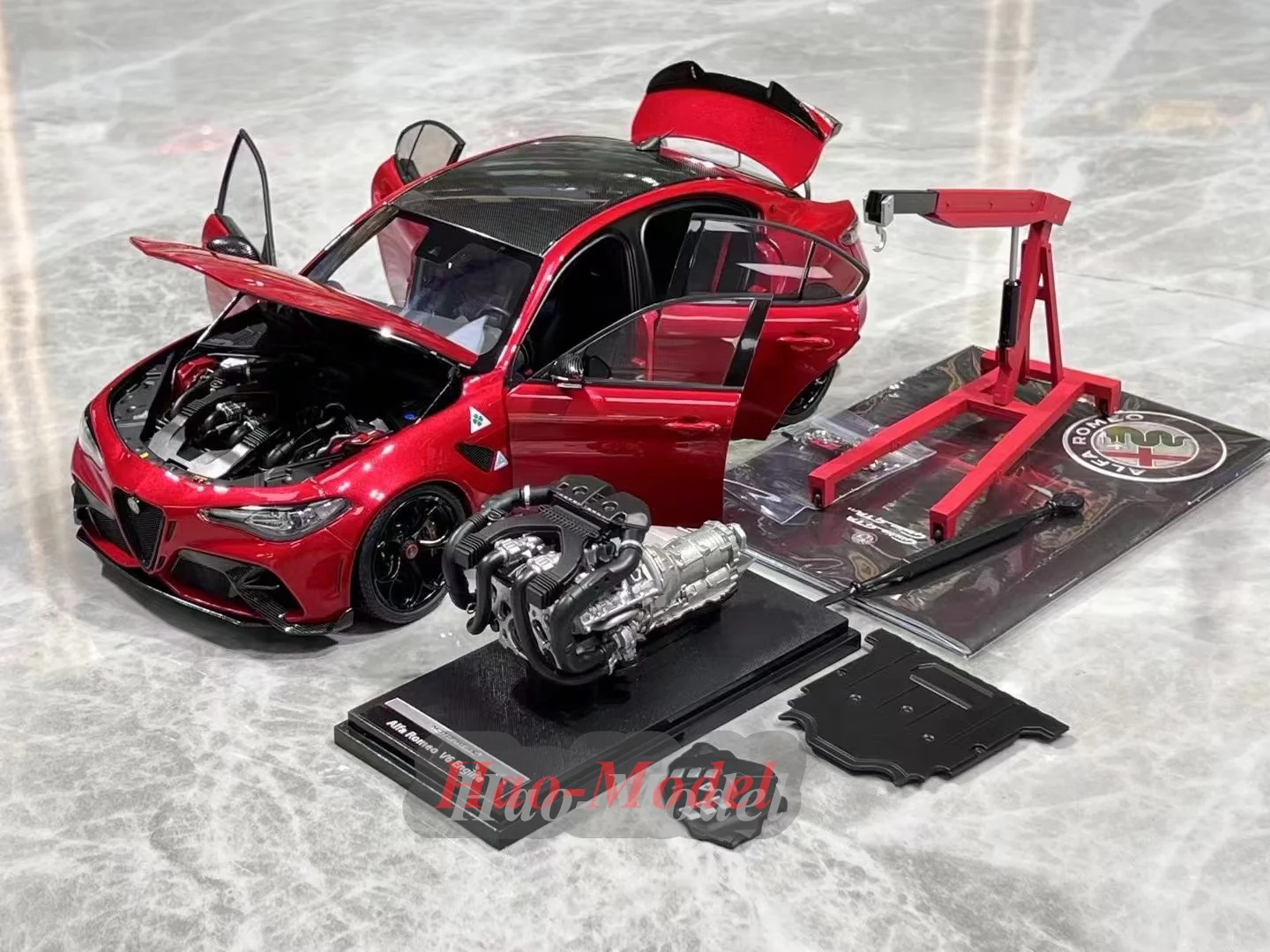 Модель автомобиля MH 1:18 для Alfa Romeo Giulia GTA литой под давлением детские игрушки