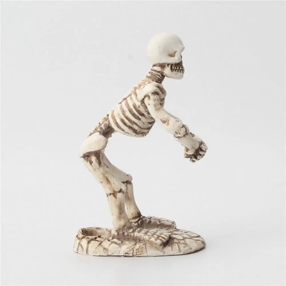 Статуэтка-Скелет из смолы держатель для ручек скульптура дома офиса настольное