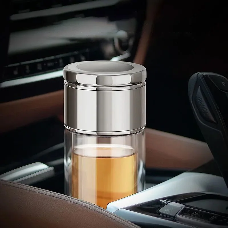 Mug Stainless Steel Water Bottle Men And Women Portable Teacup With Filter Business Gift