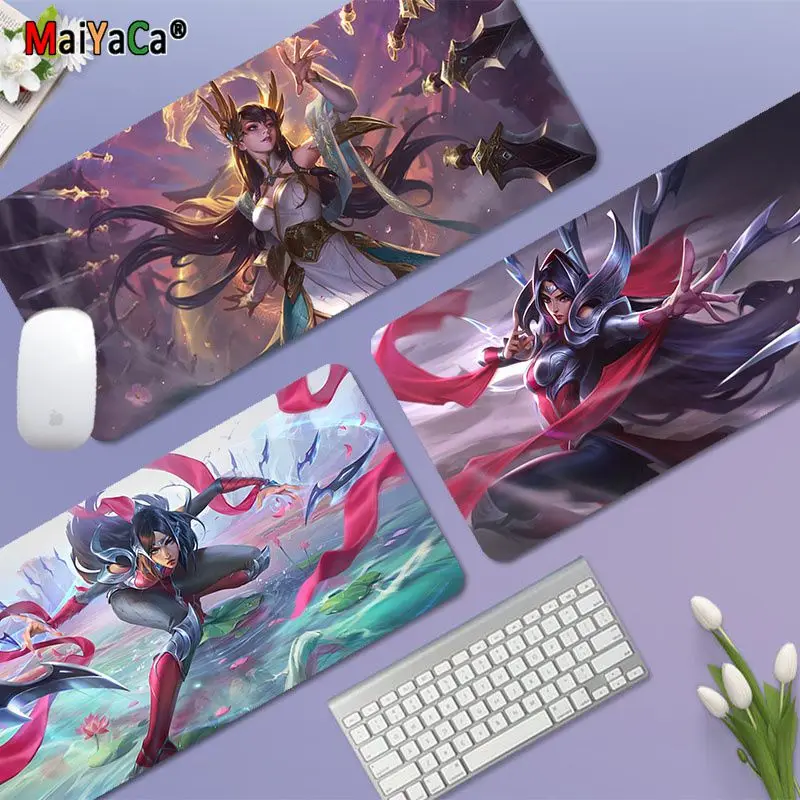 

LOL The Blade Dancer Irelia INS Tide Large PC Mouse Pad Gamer Desk Mats Keyboard Pad Mause Pad Muismat For Teen Girls Bedroom