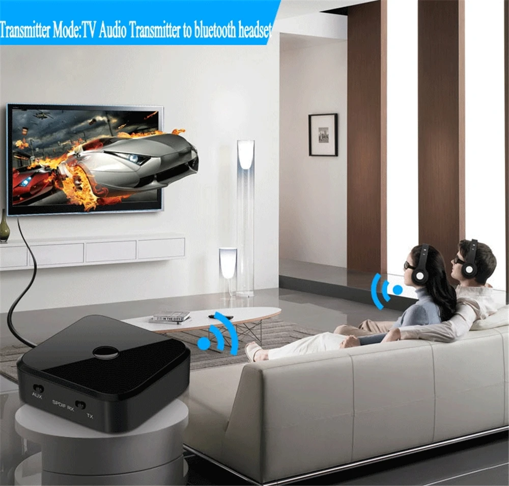 Фото Двойной передатчик LinkBluetooth 5,0 Aptx с низкой задержкой CSR8670 RCA SPDIF музыкальный приемник A2DP беспроводной домашний стерео аудио ТВ адаптер №5