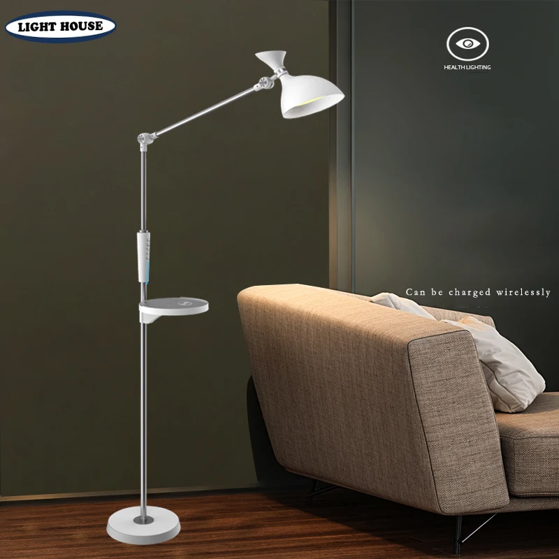 Modern floor lamp wireless charging living room lamp vertical coffee table table lamp wireless charging bedroom bedside lamp new