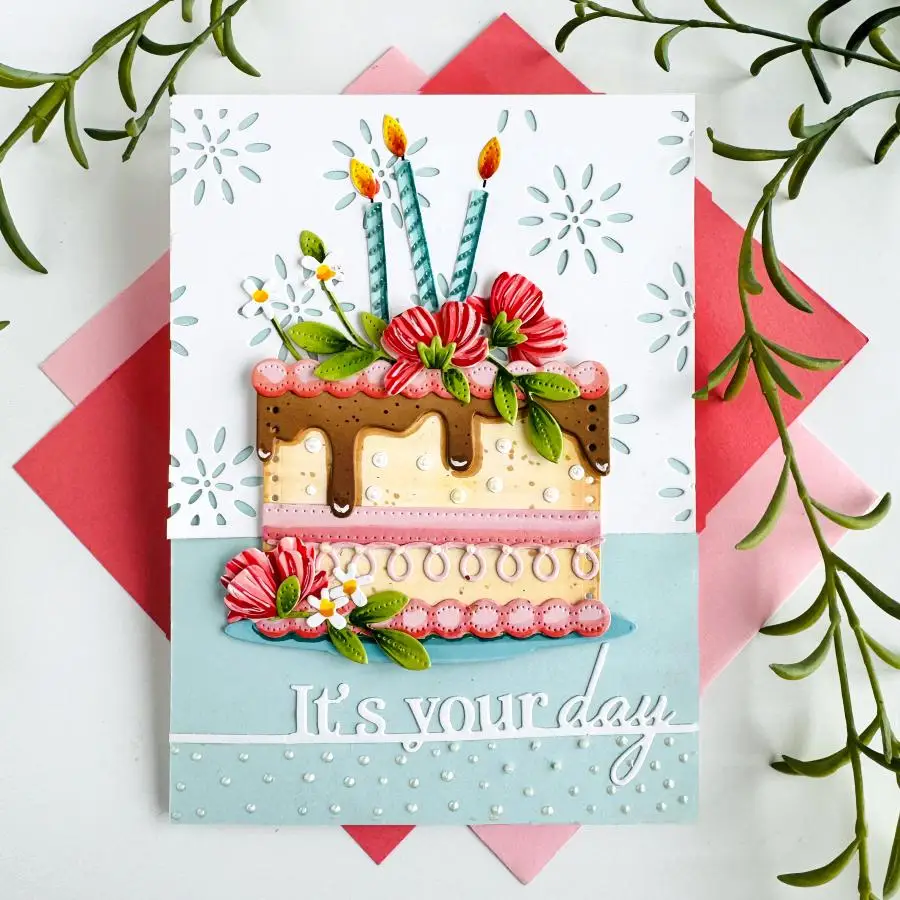 Пресс-формы для скрапбукинга геометрические цветы