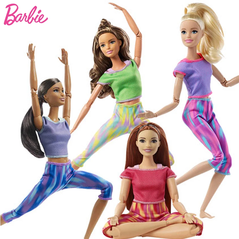 

Оригинальные куклы Барби для йоги, сделанные для перемещения, модницы, кукла-Реборн, аксессуары для шарнирных кукол, детские игрушки для дев...