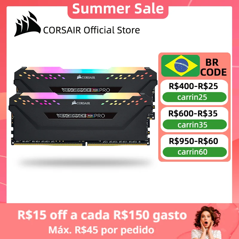 Оперативная память CORSAIR Vengeance RGB PRO ddr4 8 ГБ 16 32 3200 МГц 3600 DIMM для настольного