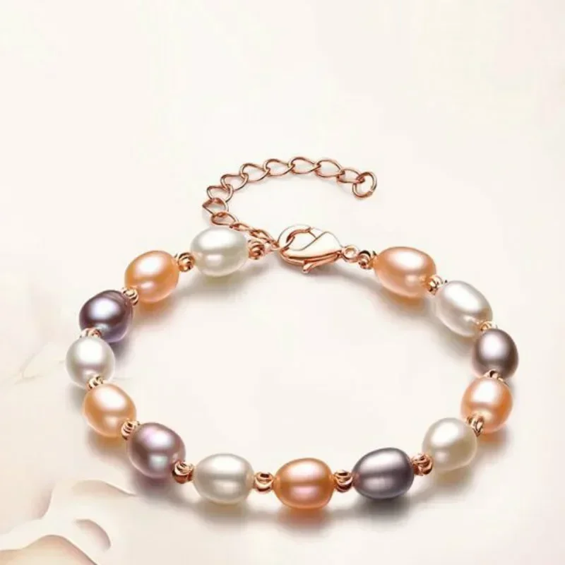 Женский браслет из искусственного пресноводного жемчуга