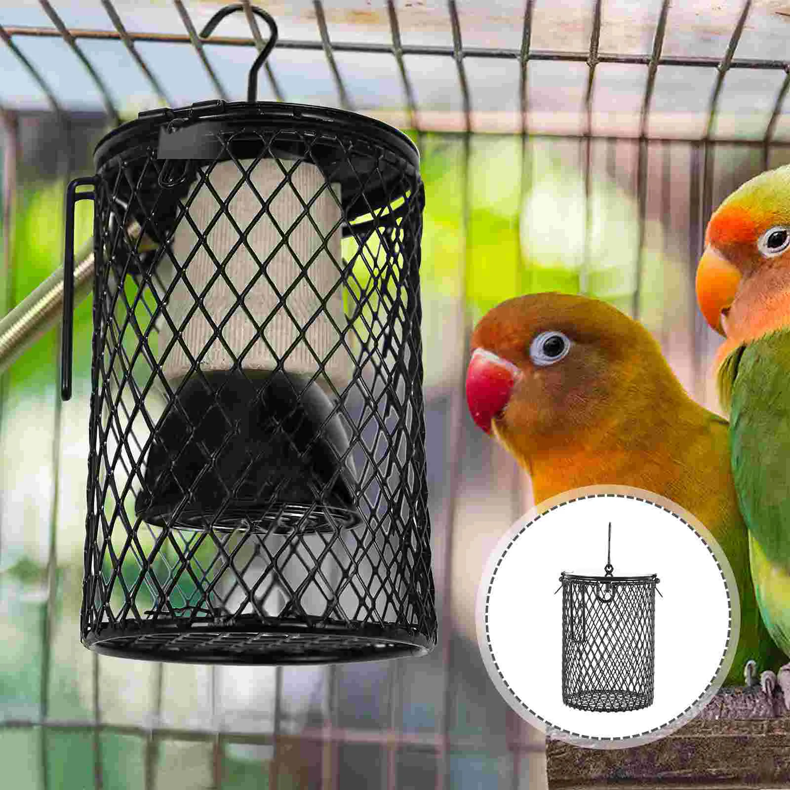 

Lamp Cover Heater Reptile Heating Light Guard Shade Anti Scald Bulb Mesh Heat Lampshade Pet Box Cage Parrot Bulbs Basking Spot