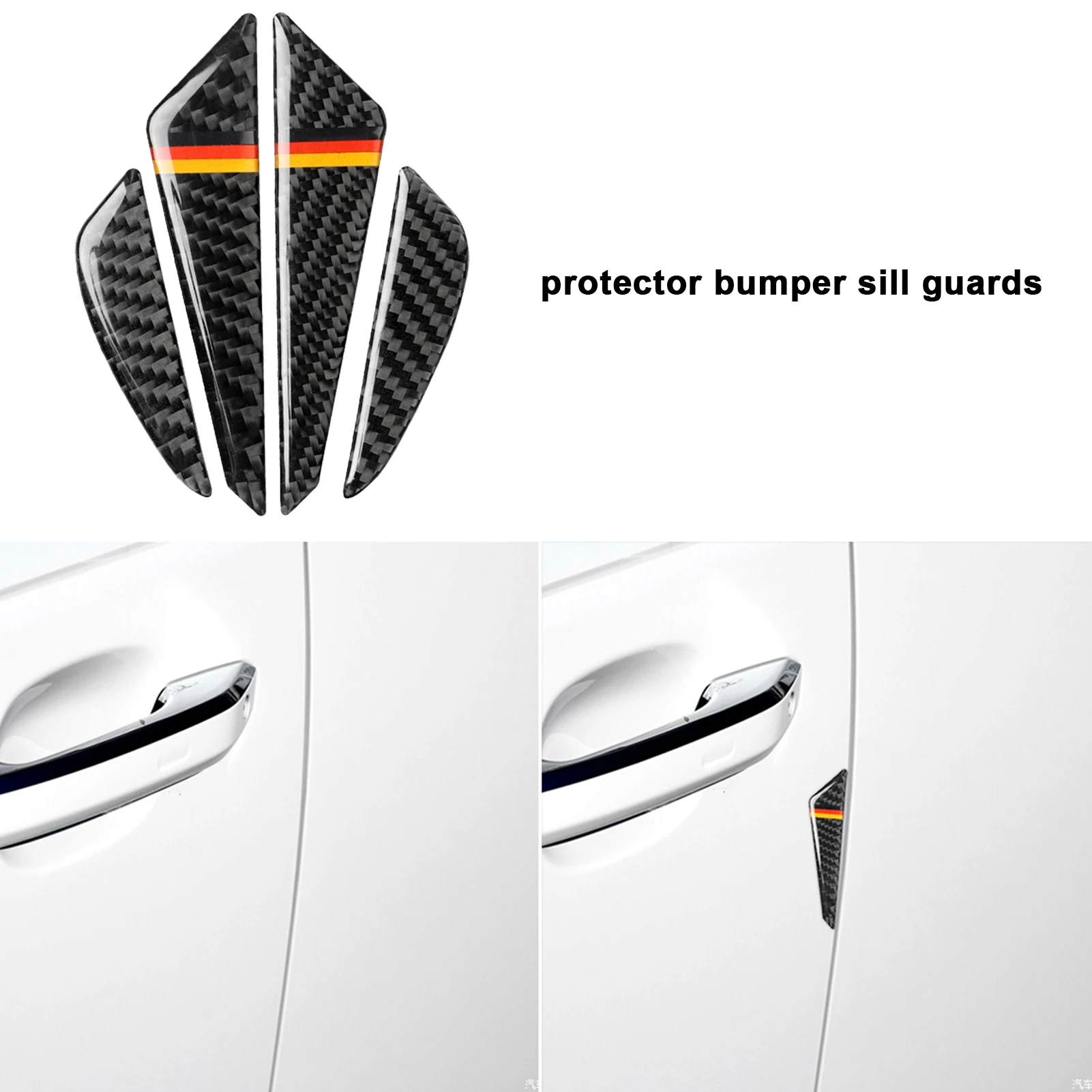

4PCS Car Anti-scratch Strip Door Edge Guard Protection Bumper Protection Strips Car Modification Accessories Protective Films