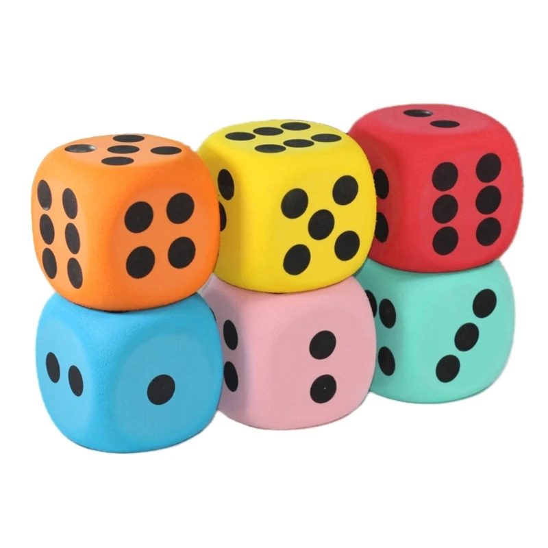 

80mm Six Sided Dices, Learning Resource Game Dices for Dices Game, Math Teaching