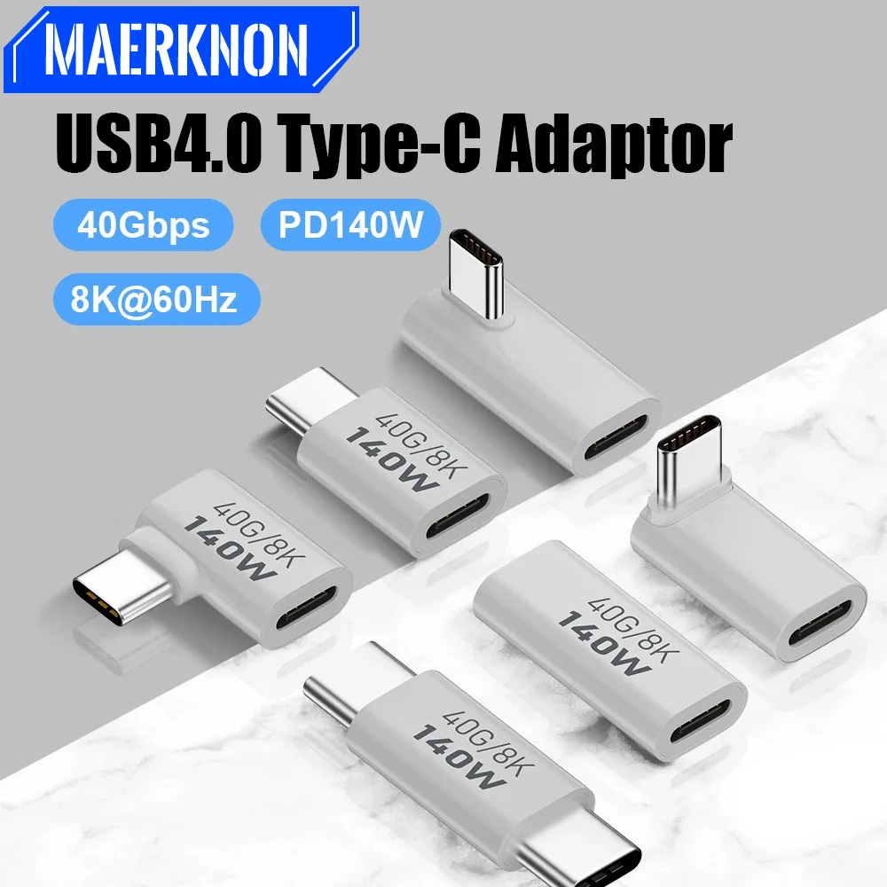 90 градусов 140 Вт 40 Гбит/с OTG конвертер быстрой зарядки данных USB3.1 адаптер передачи