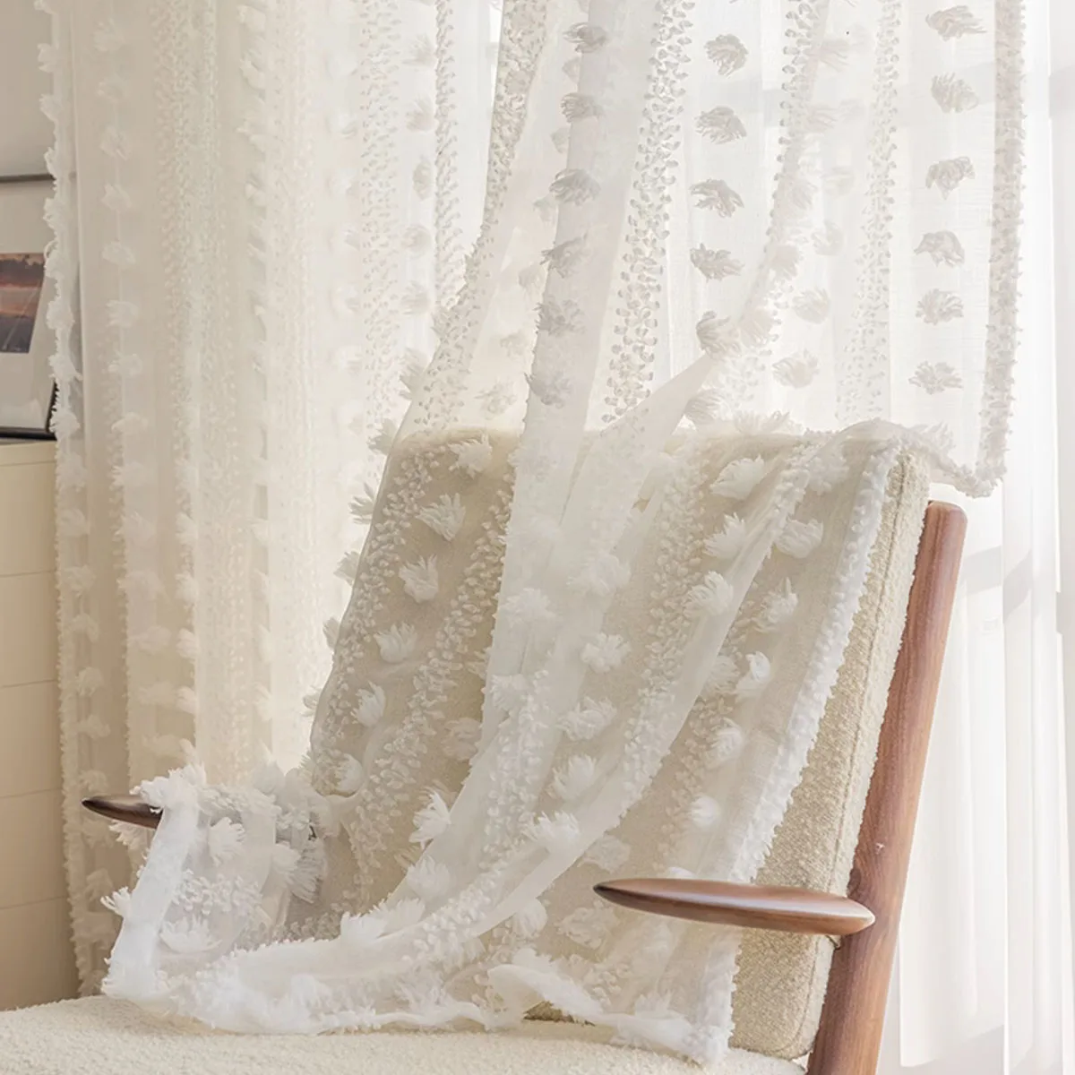 

Шифоновые тюлевые занавески тияна японский стиль