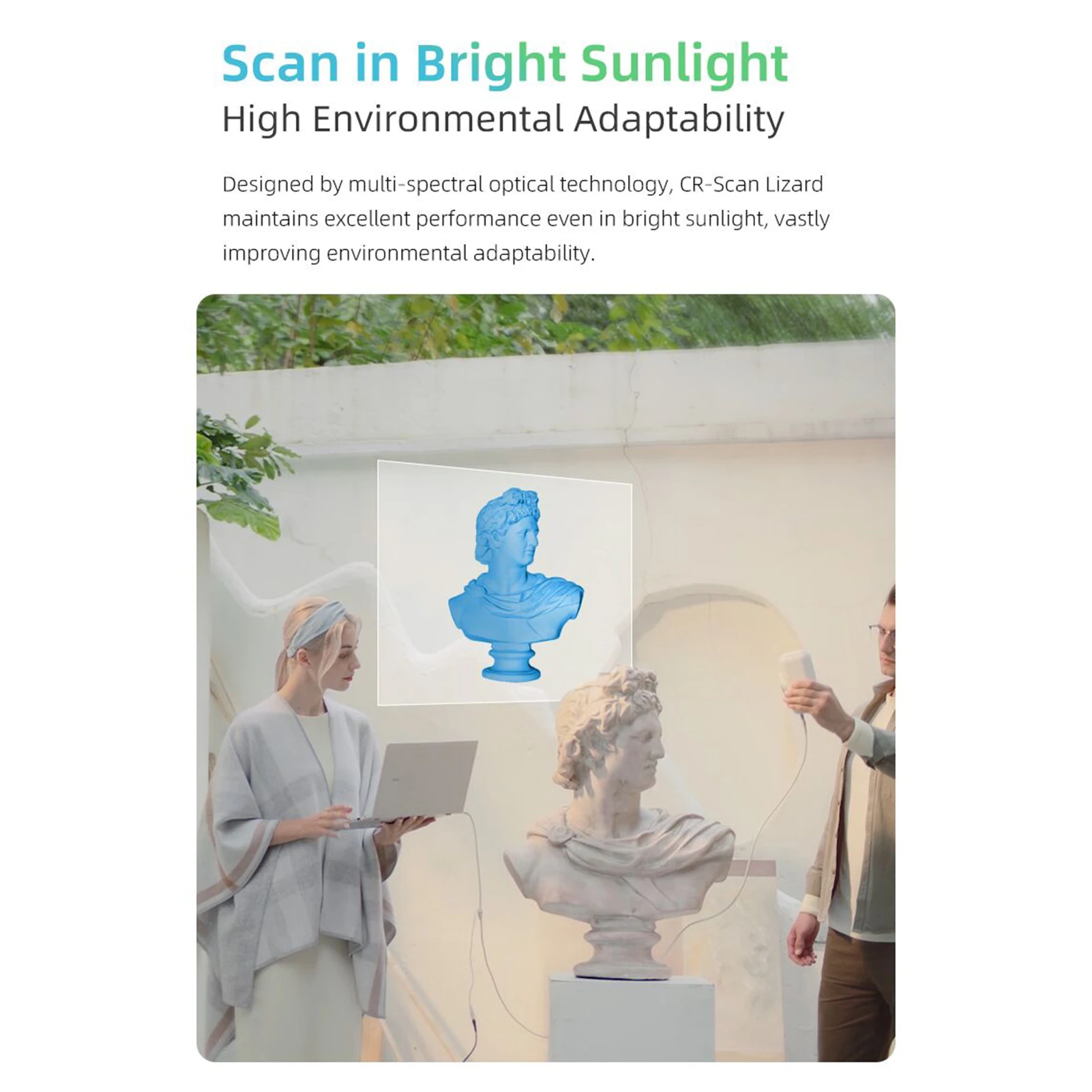 Портативный 3d-сканер Creality CR-Scan в виде ящерицы 0 05 мм |