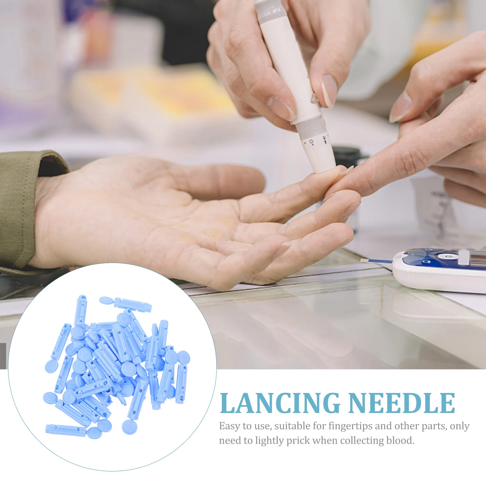 200 шт. Лансет для сбора крови 23 г игла безболезненная стерильная