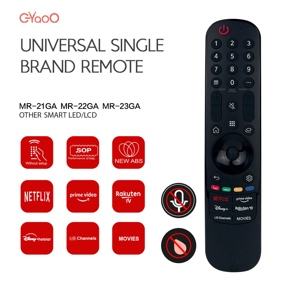 Фото MR21 AKB76036509 GA ИК-пульт дистанционного управления Magic 4K UHD OLED Smart TV 43NANO75UPA без голосовой функции №1