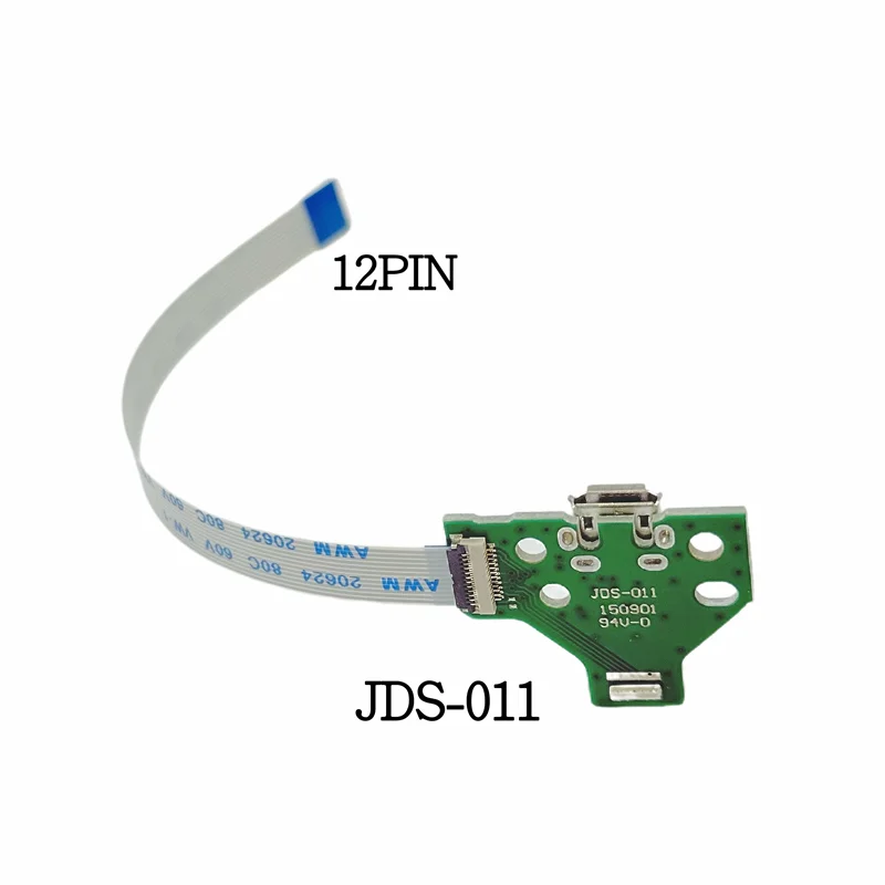 Фото 100 шт./лот USB-разъем для зарядки с гибким кабелем для контроллера PS4 DualShock 4 JDS‑011, запчасти для ремонта №4