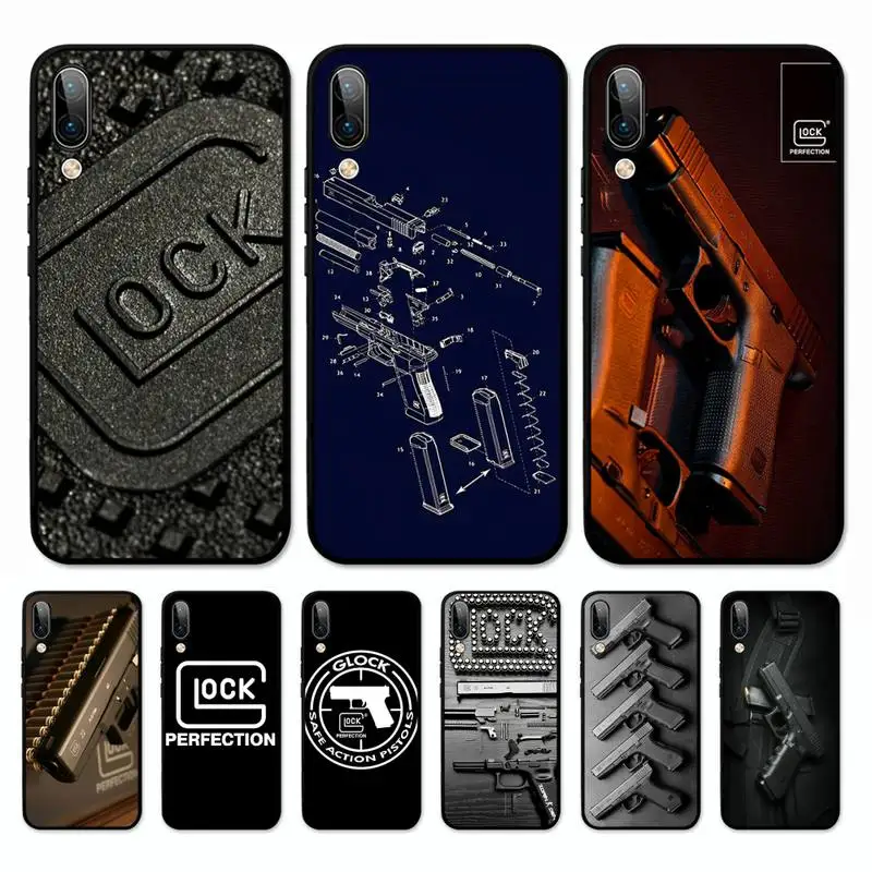

G-Glock-k Handgun Phone Case for Vivo Y91C Y11 17 19 17 67 81 Oppo A9 2020 Realme c3
