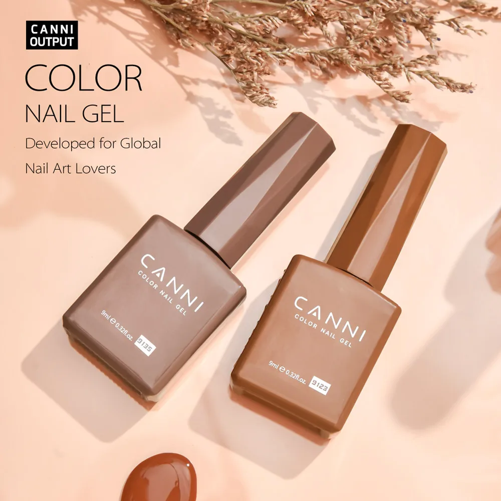 Фото CANNI 9 мл TPO/HEMA FREE Гель-лак Зимние цвета Маникюр Nail Art Salon Varnish Soak off Эмаль УФ-светодиодный лак для ногтей Гель DIY №1