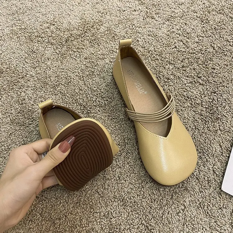 

2022 New Spring Women Casual Flats Comfortable Soft Boat Shoes Loafers Ballerina Shallow Round Toe Ballet Flat Shoes