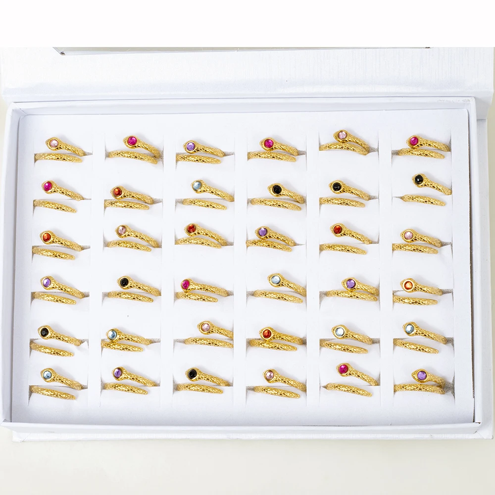 20 шт./партия женские кольца в виде змеиных глаз