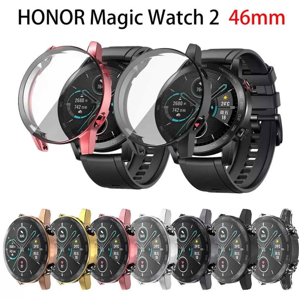 

Чехол для часов Honor Magic Watch 2 46 мм, защитная пленка с полным покрытием 360 дюйма, Ультратонкий защитный чехол, бампер для часов