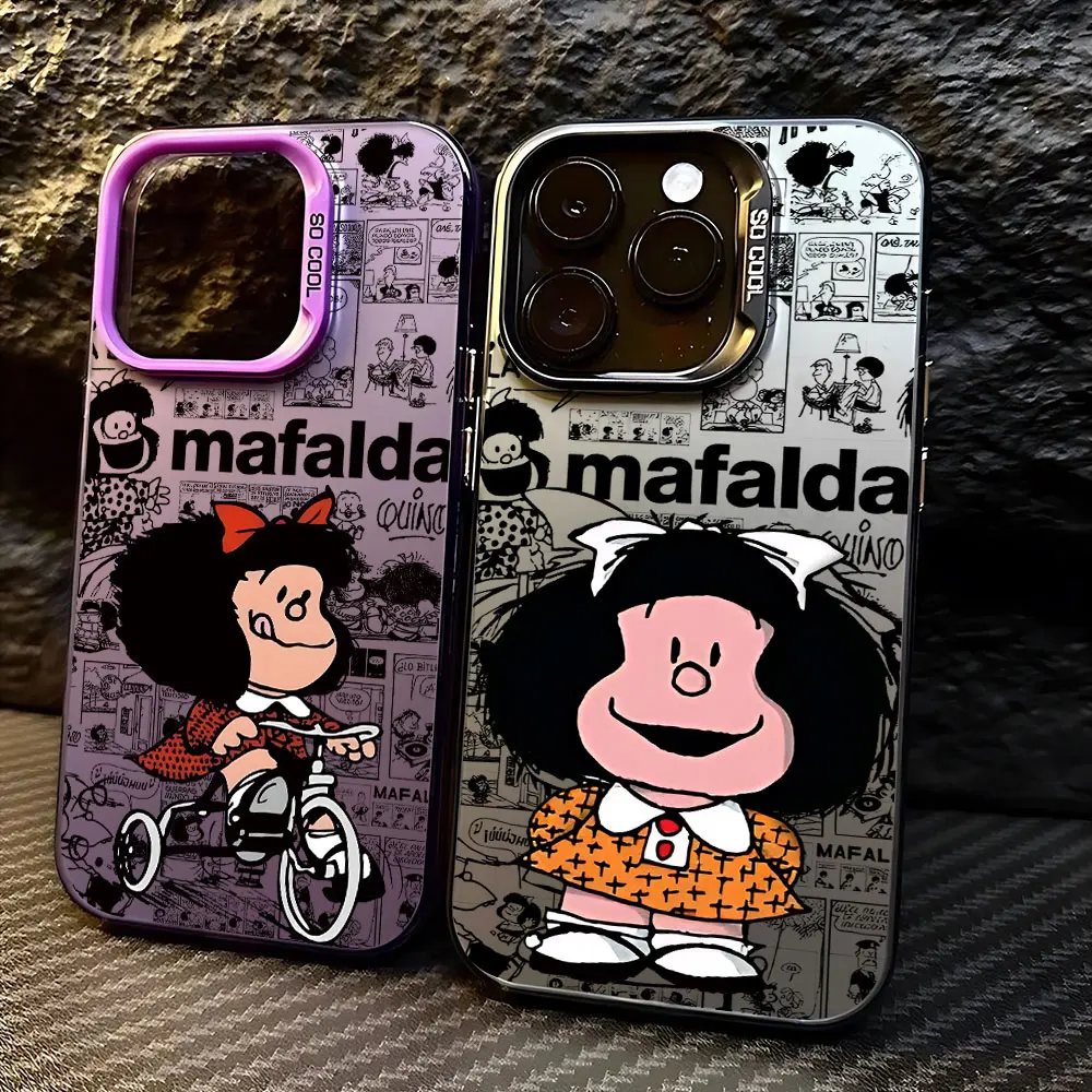 Чехол для телефона Cute Disneys M-Mafaldas Girl Xiaomi Redmi Note 7 8 9 9S 10 11 12 13 14 Pro Plus 4G 5G матовая задняя