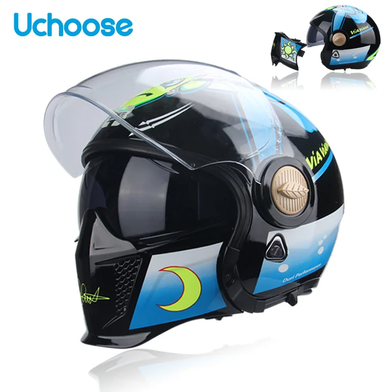 

Free Gift Samurai Combination Helmet Motorcycle Full Helmet Detachable Half Helmet ABS Lens More Colors