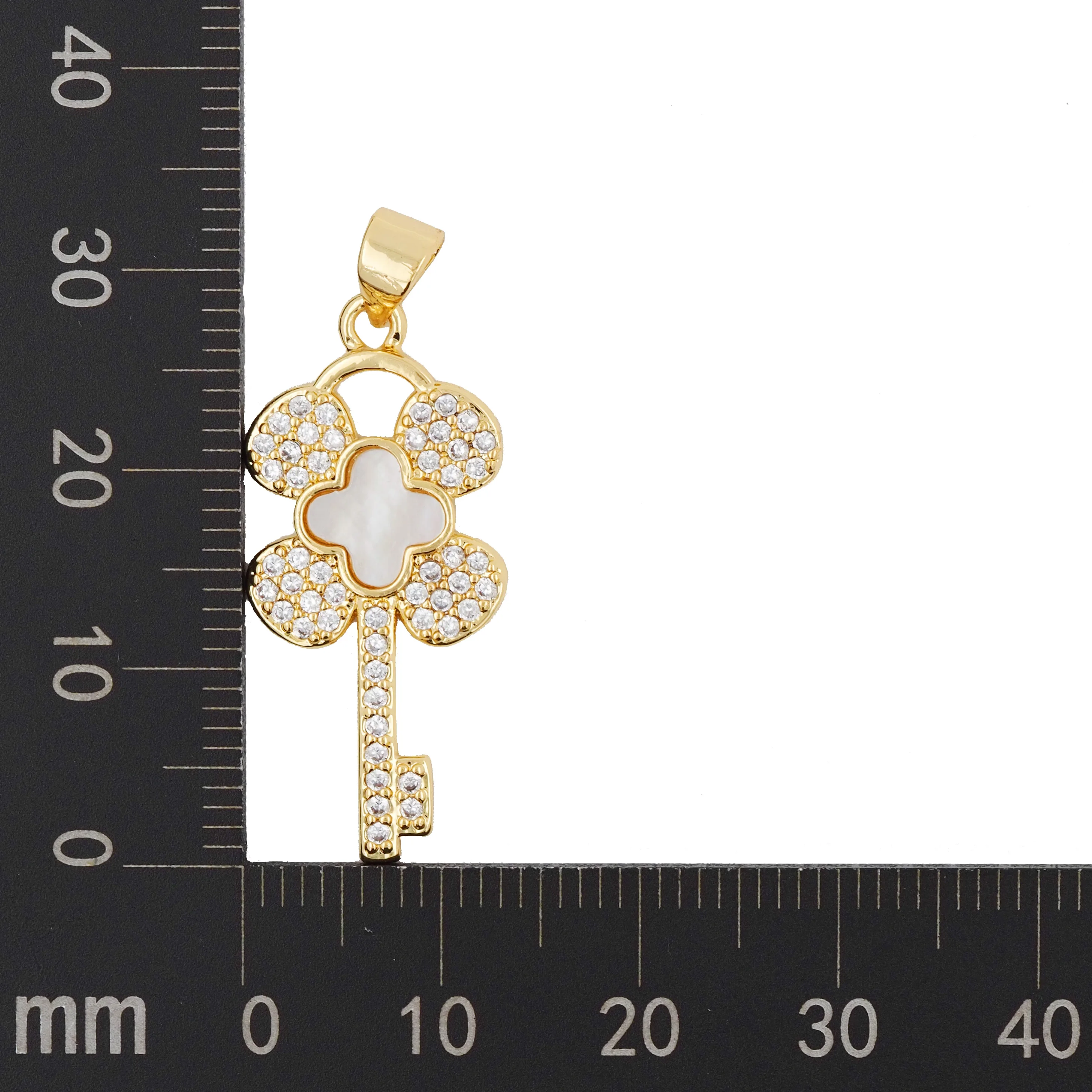 Ожерелье с подвеской в виде белого ключа стиле хип-хоп ювелирное изделие из