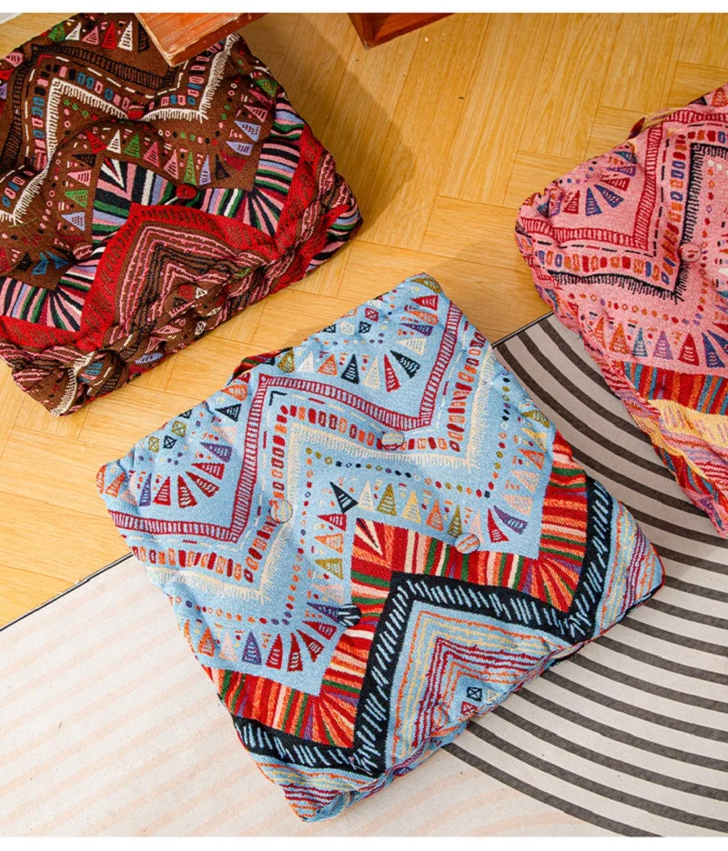 Детское кресло для взрослых и детей квадратное большое в стиле бохо йоги