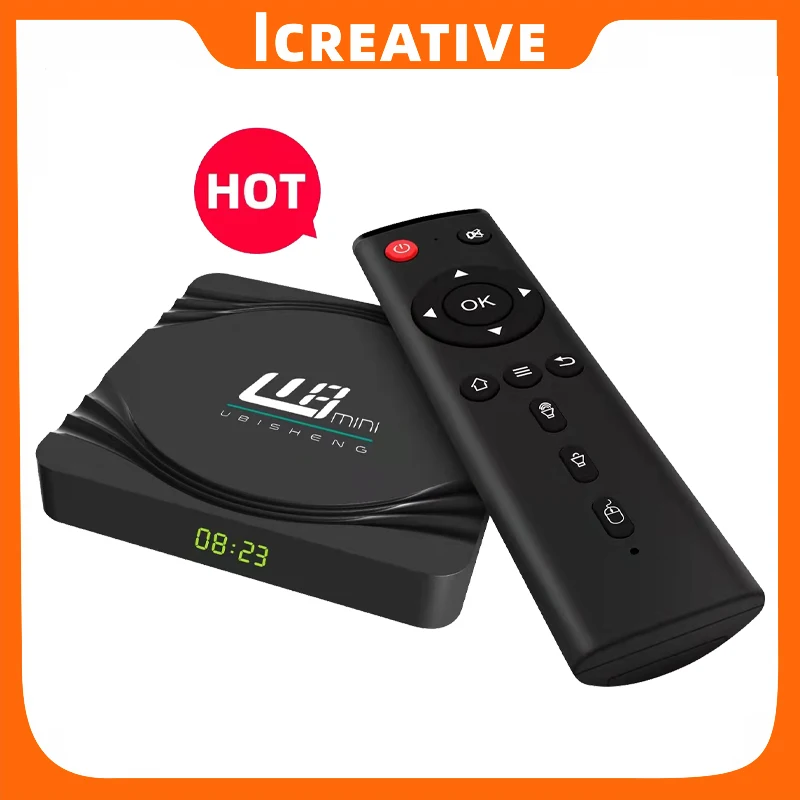 

U8 mini Smart TV Box Quad Core 4K HD Output WIFI 1G+8G Television Media Player HD WiFi Multimedia Player Set Top Box