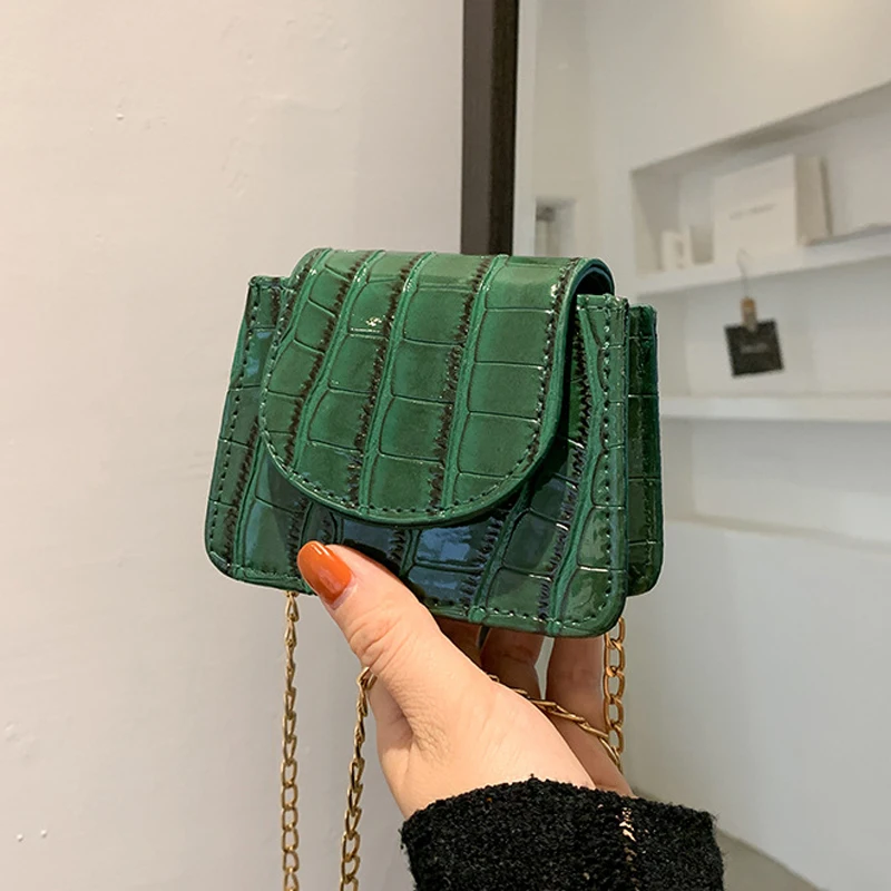 

Кожаные женские Мини-сумочки на застежке, трендовые Дизайнерские клатчи из искусственной кожи на ремне с одной монетницей и квадратной цеп...