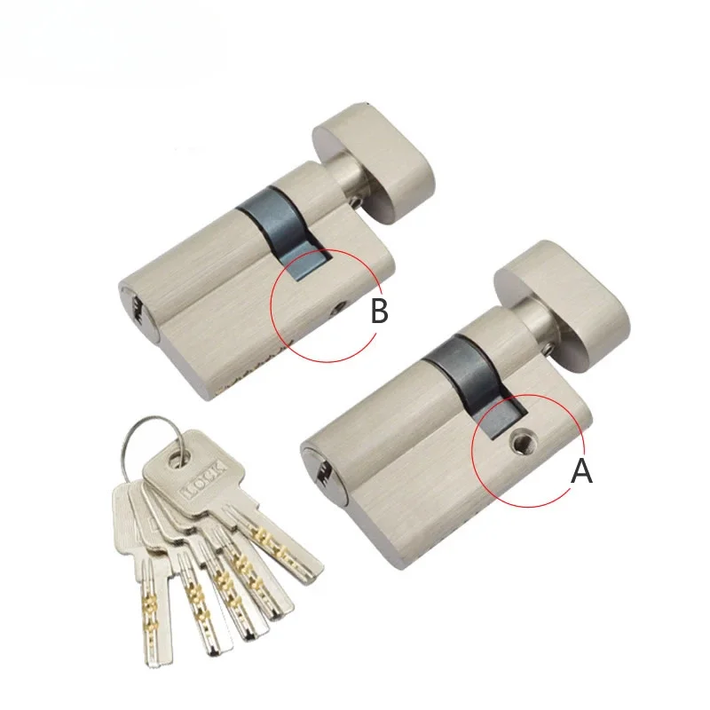 Цилиндр замка для стеклянной двери Асимметричный сердечник Высота 32 мм Длина 50