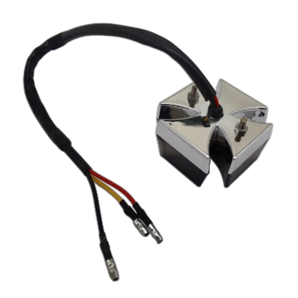 

Подсветка для номерного знака, задний фонарь для мотоцикла, хромированный с дымчатыми черными линзами, подходит для большинства спортивных...