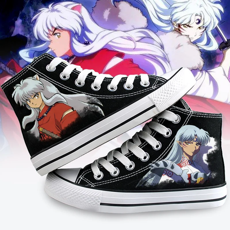 

Аниме мультфильм высокой помощи Inuyasha Косплей Cos обувь холщовая обувь модная Повседневная Удобная мужская и женская колледжа