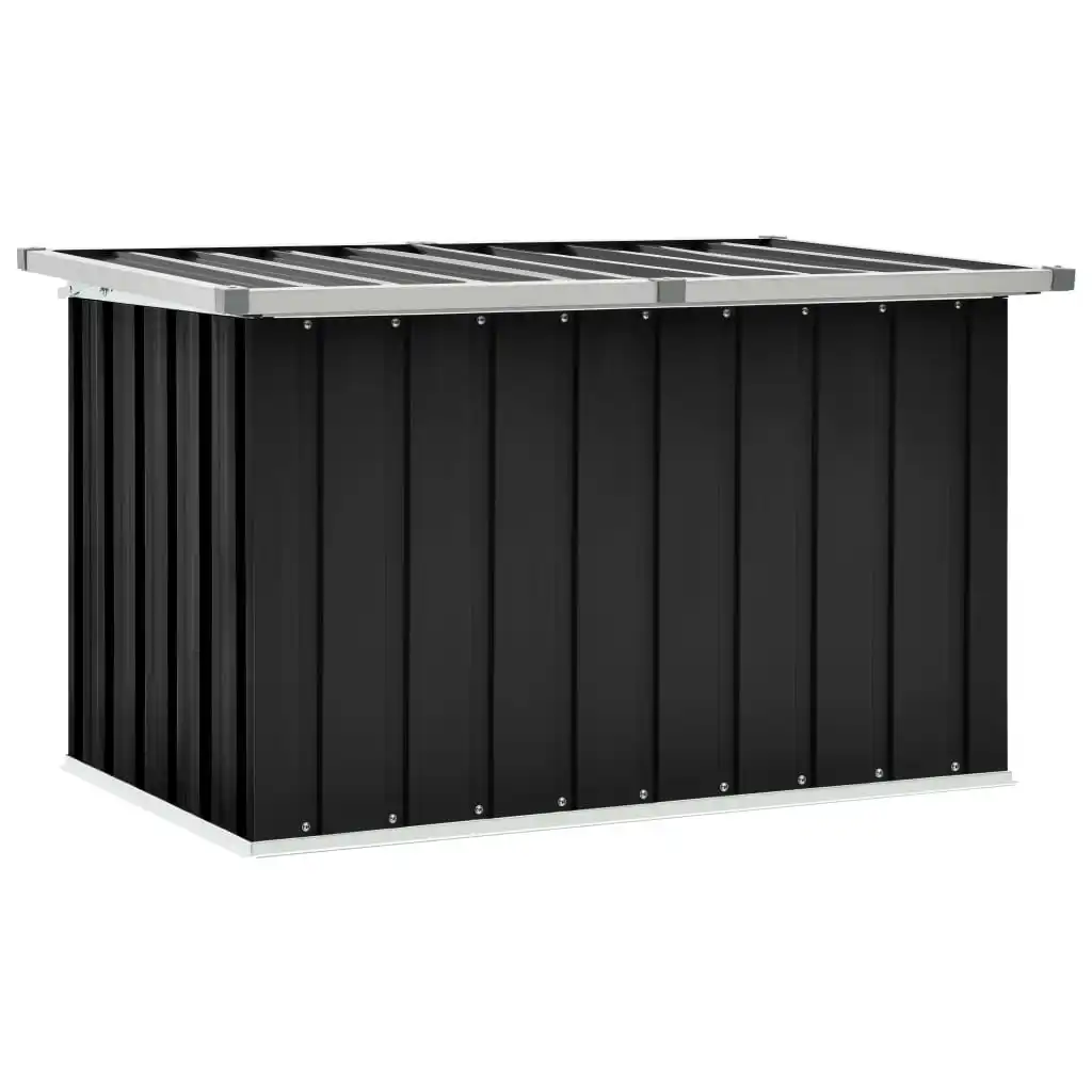 

Patio Storage Box, Galvanised steel & plastic Outdoor Storage Cabinet, Courtyard Decoration Anthracite 109x67x65 cm