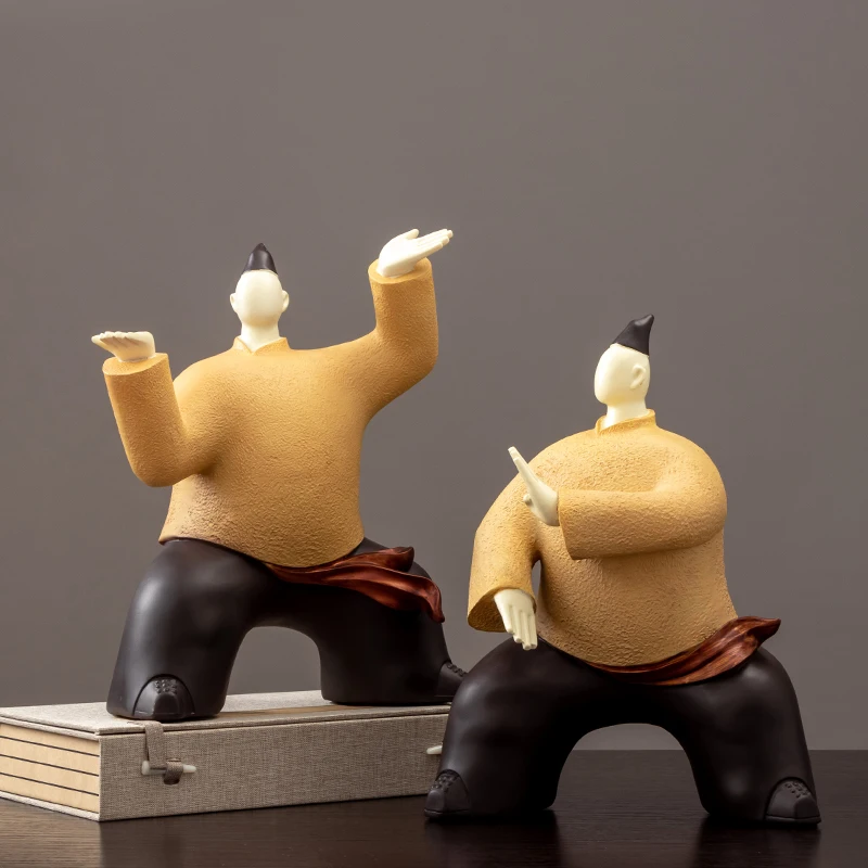 

New Chinese Creative Character Tai Chi Master Personality Desktop Figures Home Decoration Miniatures Figurines Ornaments Crafts
