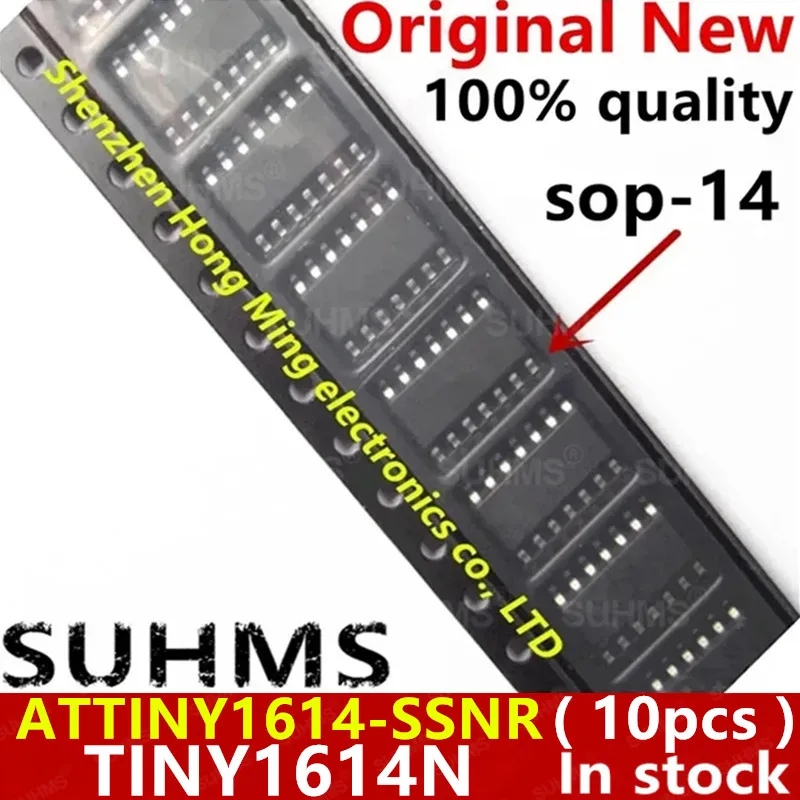 (10 шт.) 100% новый ATTINY1614-SSNR ATTINY1614-SSN ATTINY1614 TINY1614N TINY1614 sop14