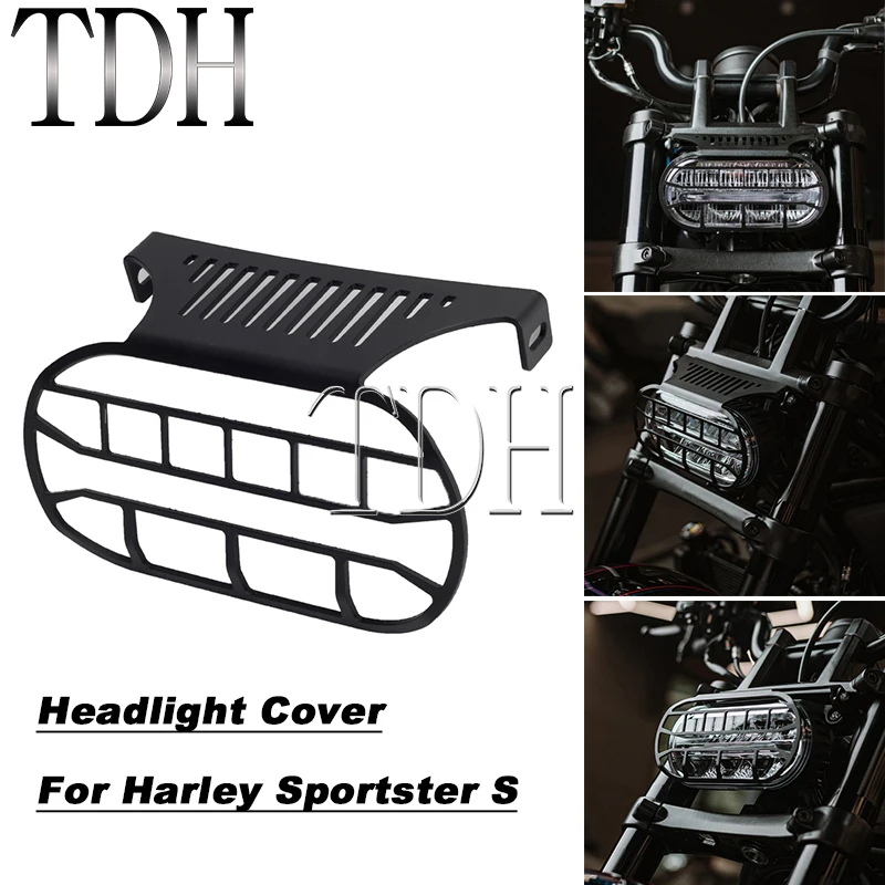 

RH1250 RH 1250 S NEW Motorcycle Headlight Protector Grille Guard Cover For Harley Sportster S 1250 CNC Aluminum Headlamp Guard