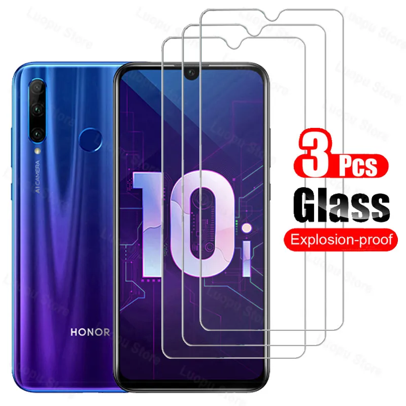 

3PCS Tempered Glass for Honor 10i 30S 20 lite 8X 9X 9 10 20 lite Screen Protective Glass for Huawei Honor 8x 9x 20 pro 10i Glass