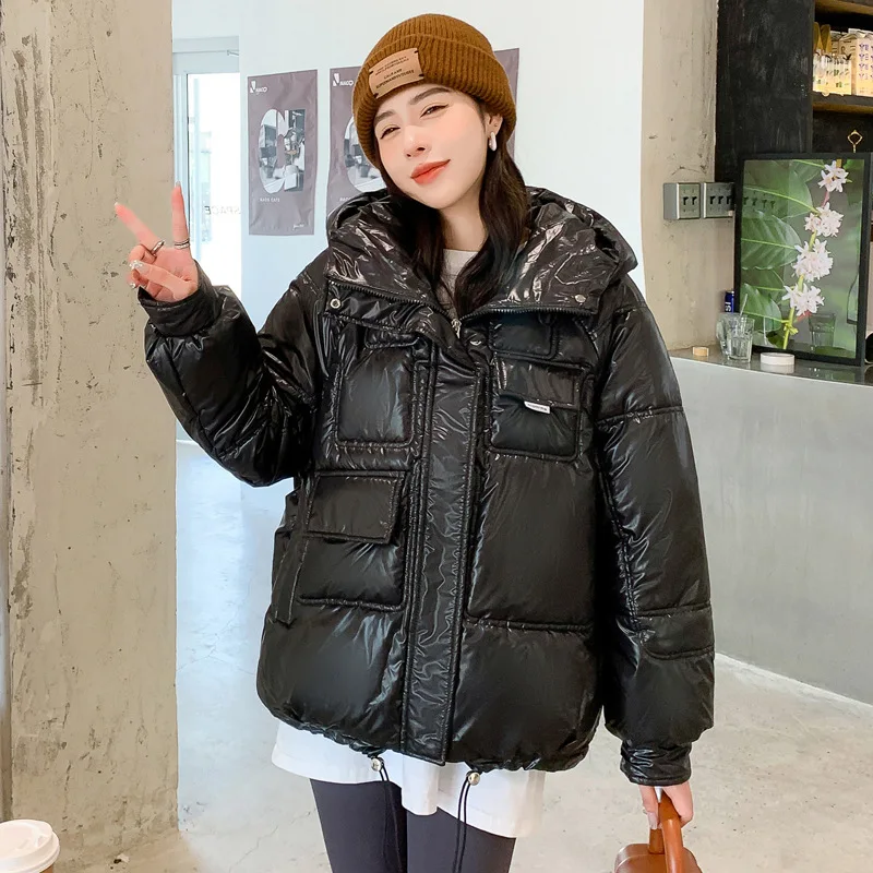 Parkas Women High-Density Fabric Hooded Minority Fashion Trendy Cotton Clothing Short Coat Women Winter Coat Women