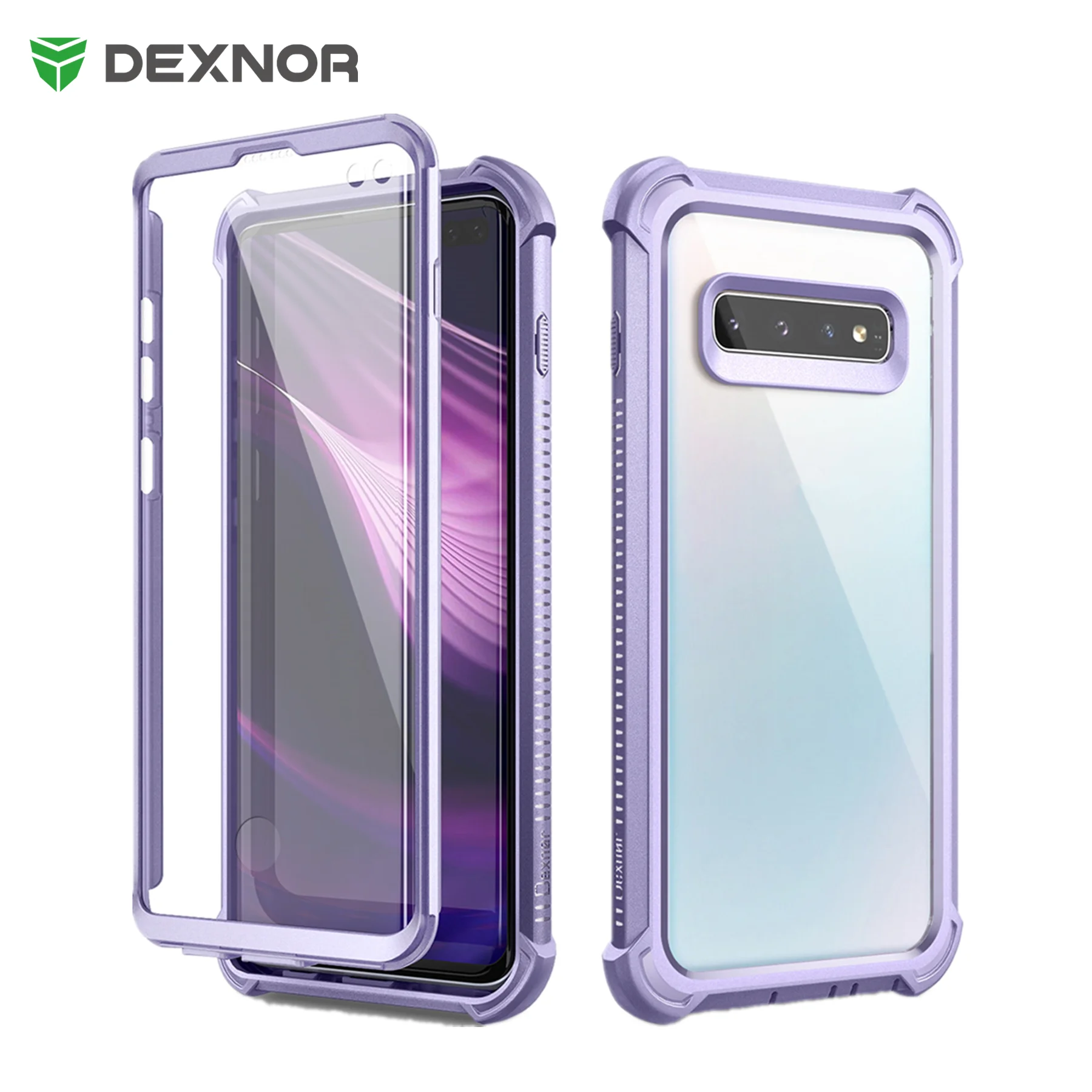 

For Samsung Galaxy S10 Plus Case Clear Rugged Full Body Protective Shockproof Hard Defender Dual Layer Heavy Duty Bumper Cover