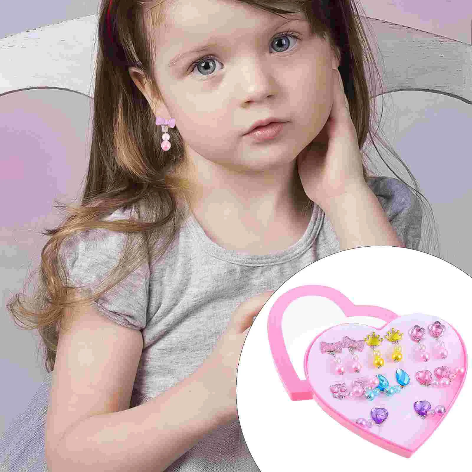 

Children's Earrings Durable Beautiful Clips Stylish Drops Fashion Fashionable Jewelry Supplies Creative Jewelries